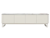 Messina 180cm Ceramic TV Unit - Milan White