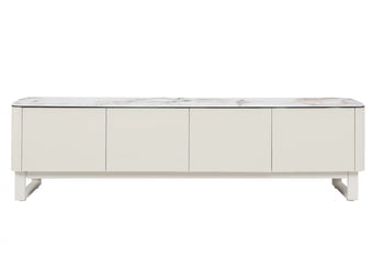 compare product Messina 180cm Ceramic TV Unit - Milan White