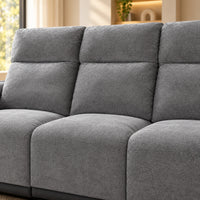 Momba 3 Seater Electric Recliner Lounge - Grey