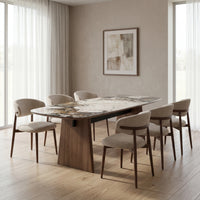Moriko 7 Piece Ceramic Dining Suite