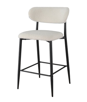 compare product Naples Boucle Fabric Bar Stool