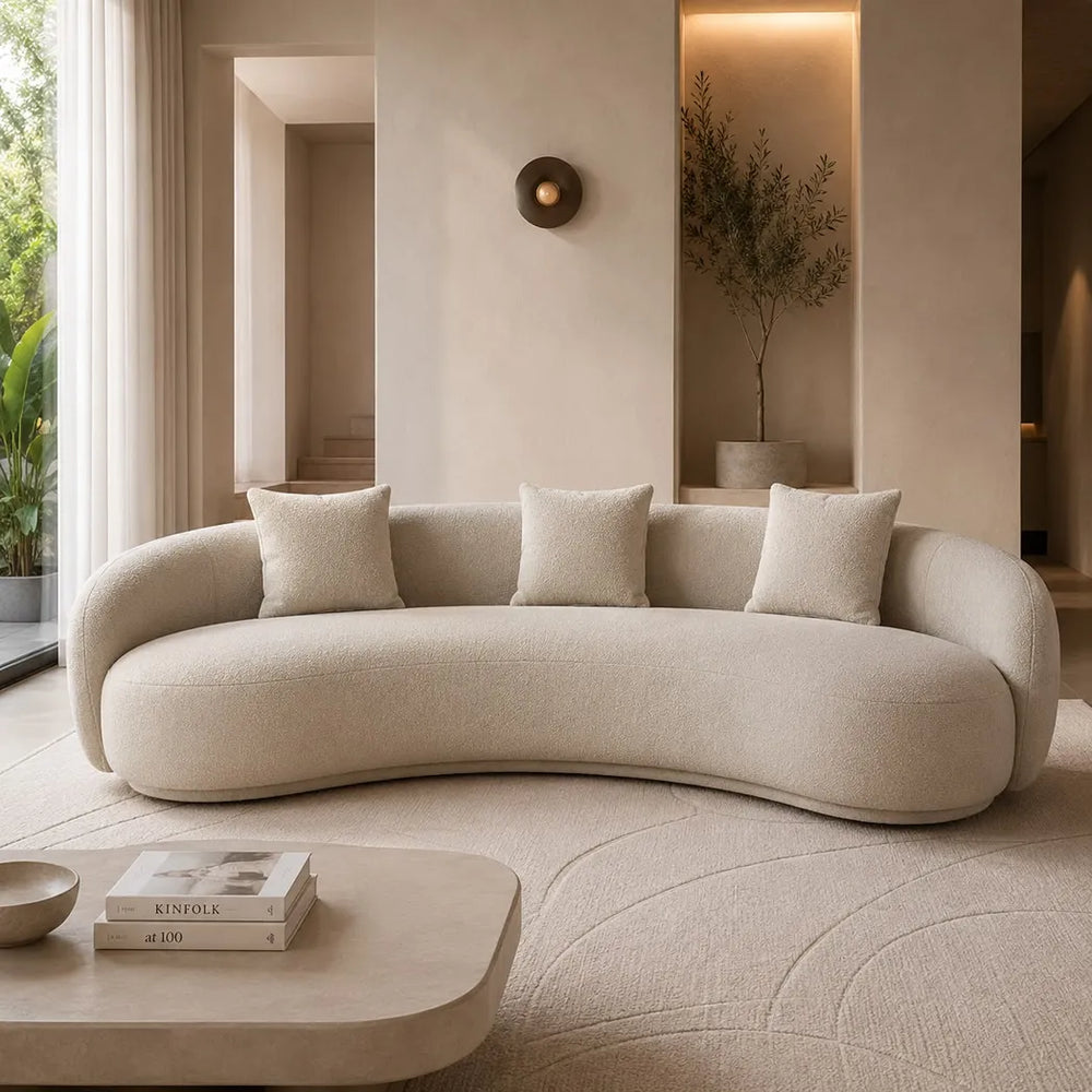 Neon 3 Seater Curved Sofa