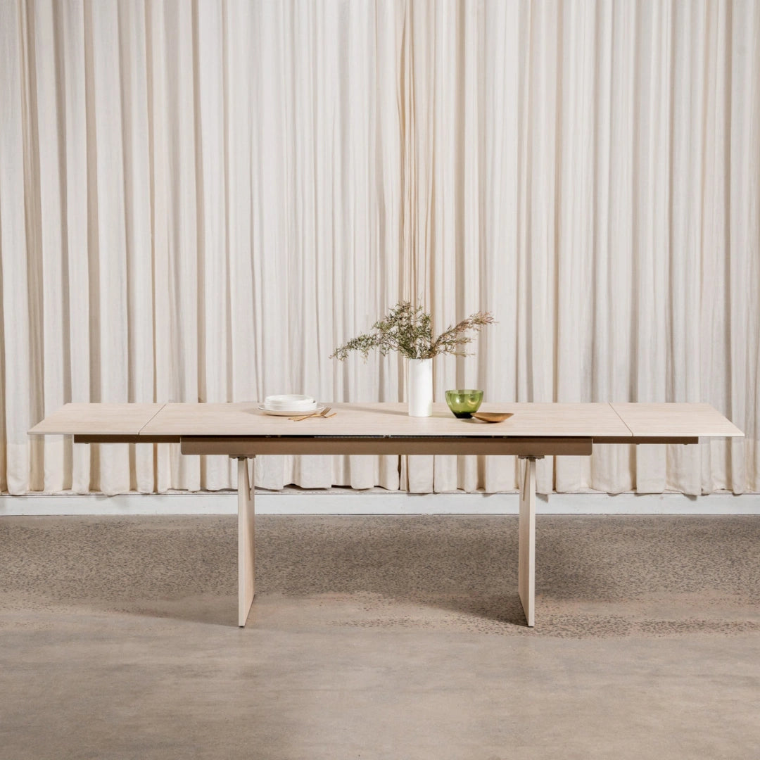 Nero 7 Piece Ceramic Extension Dining Suite