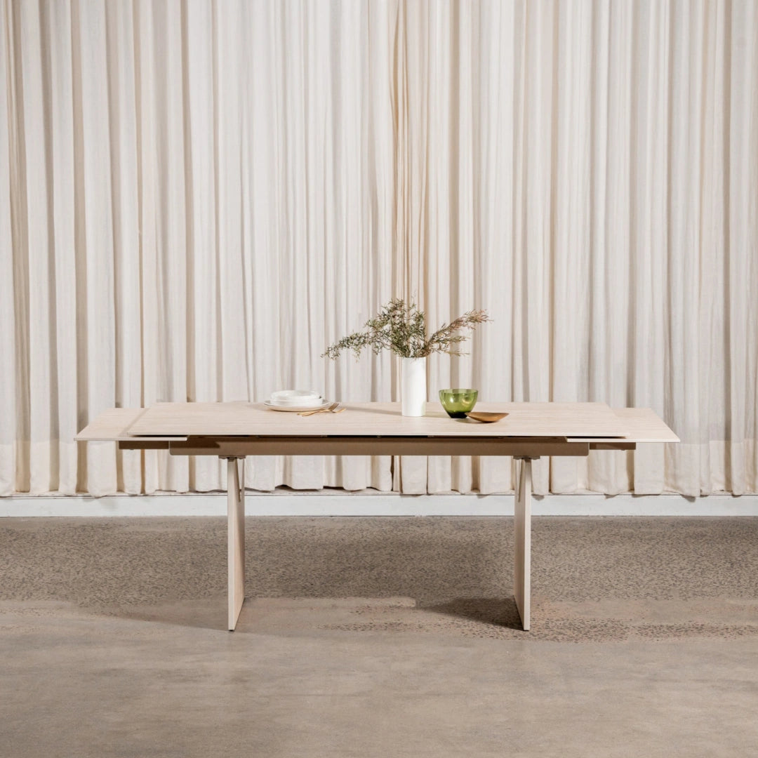 Nero 7 Piece Ceramic Extension Dining Suite