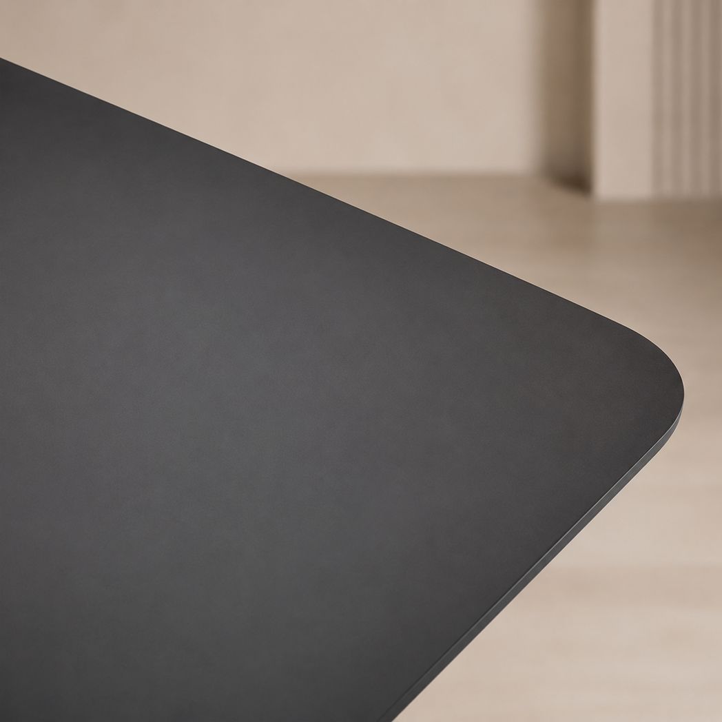 Nova 2m Black Dining Table