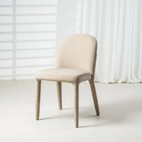 Onasis Mohair Dining Chair in Beige