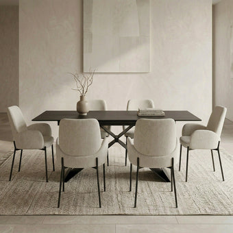 compare product Otto 7 Piece Ceramic Extension  Dining Suite