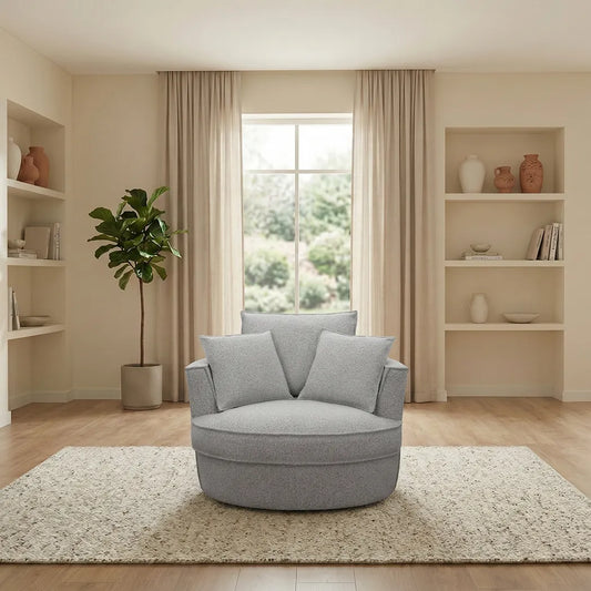 Penthouse Goose Feather Swivel Armchair