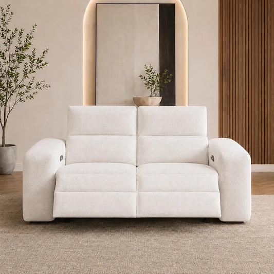 Phoenix 2 Seater Electric Recliner Sofa in Beige