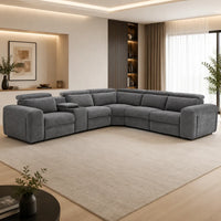 Phoenix 5 Seater Modular Corner Electric Recliner Lounge Suite