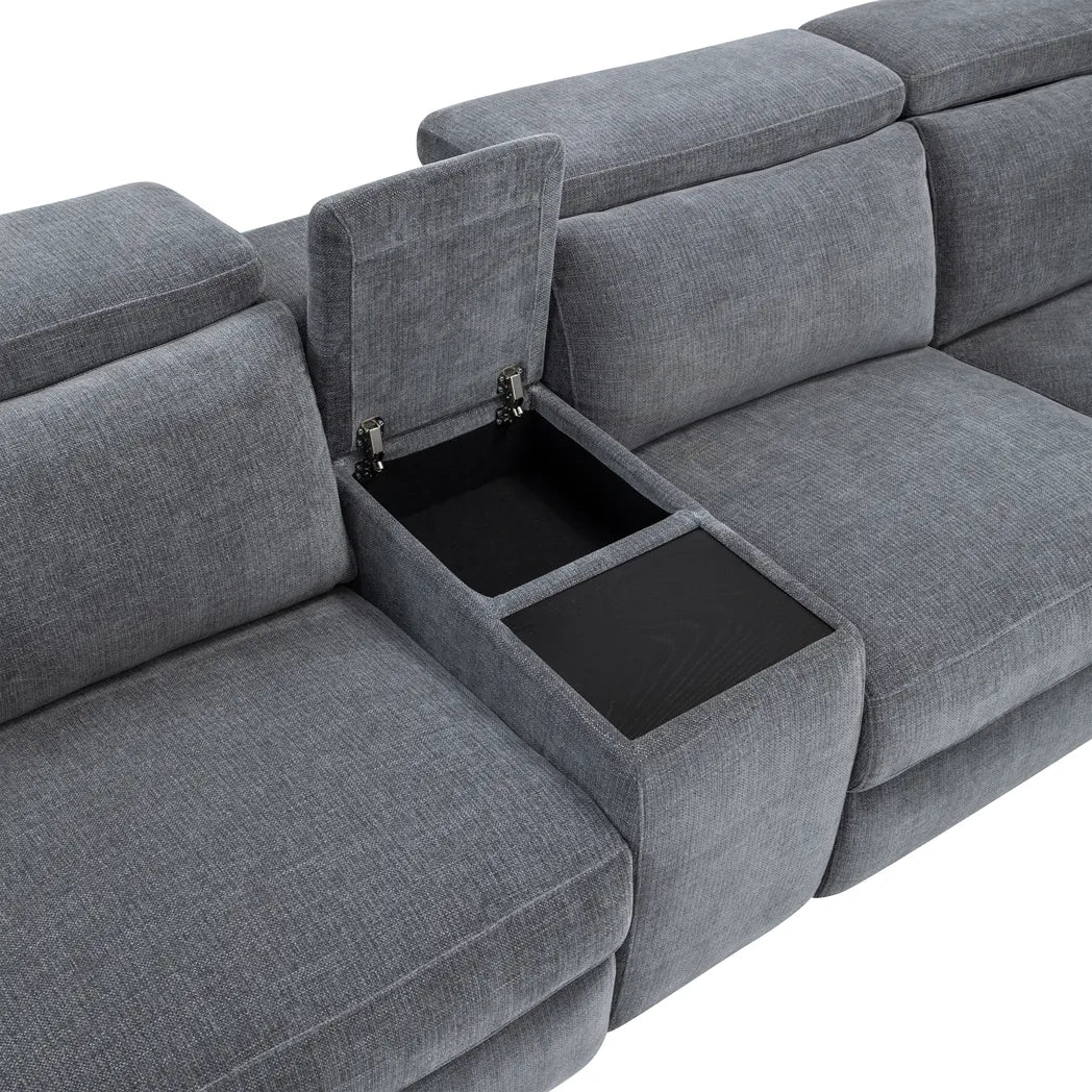 Phoenix 5 Seater Modular Corner Electric Recliner Lounge Suite