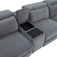 Phoenix 5 Seater Modular Corner Electric Recliner Lounge Suite