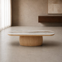 Ravelle 130cm Oval Ceramic Coffee Table