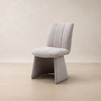 Ravelle Beige Upholstered Dining Chair – Side View