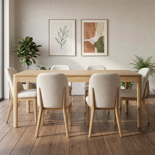 Raven 7 Piece American Oak Dining Suite