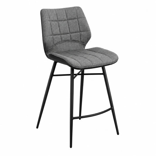 Ridge Fabric & Eco Leather Bar Stool