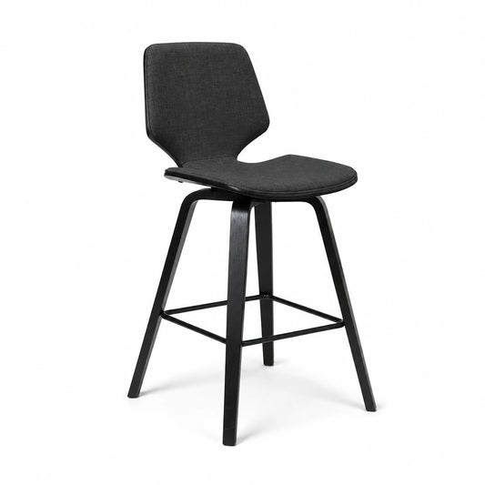 Ryde Charcoal Fabric Bar Stool