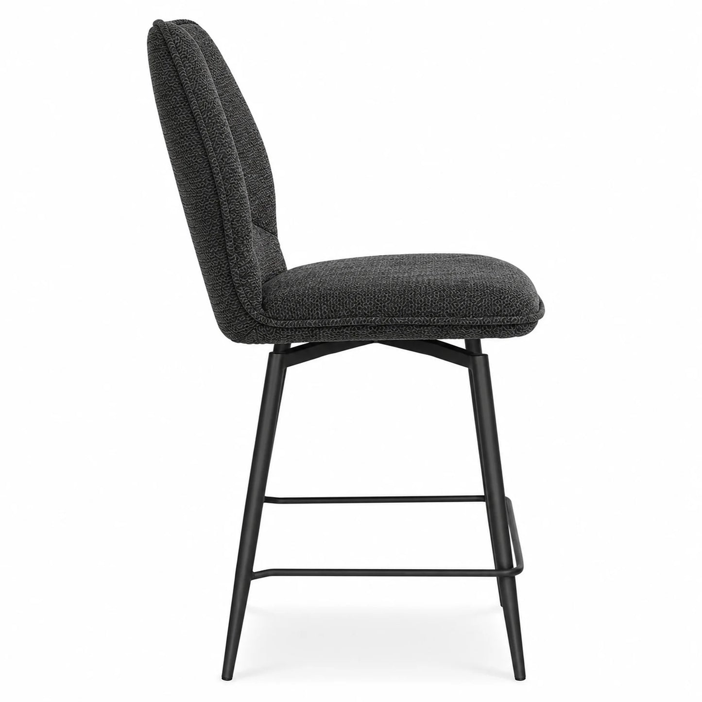 Sable Fabric Swivel Barstool