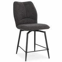 Sable Fabric Swivel Barstool