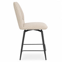Sable Fabric Swivel Barstool