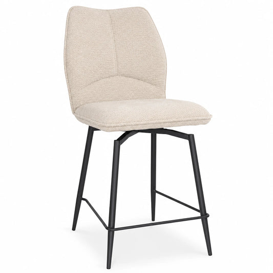Sable 360° Swivel Fabric Bar Stool