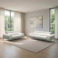 Salina 3+2 Seater Leather Lounge Suite