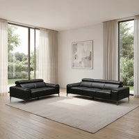 Salina 3+2 Seater Leather Lounge Suite