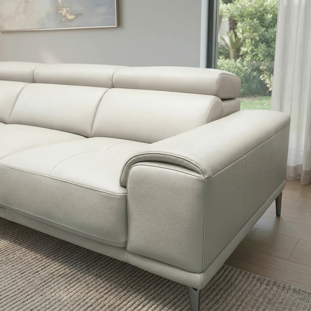 Salina 3+2 Seater Leather Lounge Suite