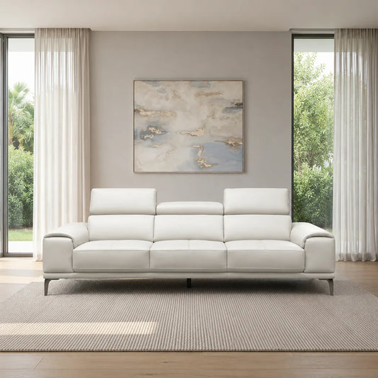 Salina 3 Seater Leather Sofa
