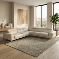 Salina 5 Seater Leather Corner Lounge Suite