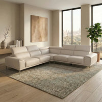 Salina 5 Seater Leather Corner Lounge Suite