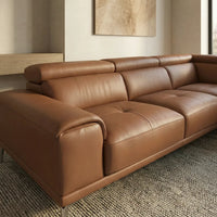 Salina 5 Seater Leather Corner Lounge Suite