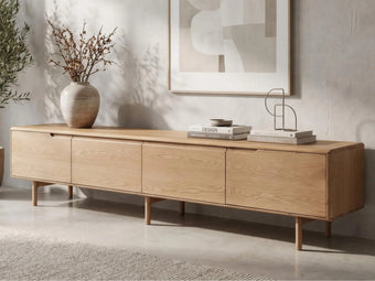compare product Sano 240cm Natural White Oak Veneer TV Unit