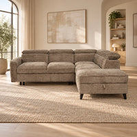 Selma 2 Seater Sofa Bed with RHF Storage Chaise