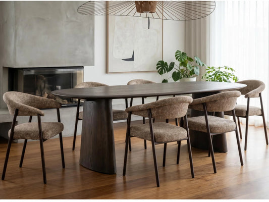 Solaro Dining Table - Dark Walnut