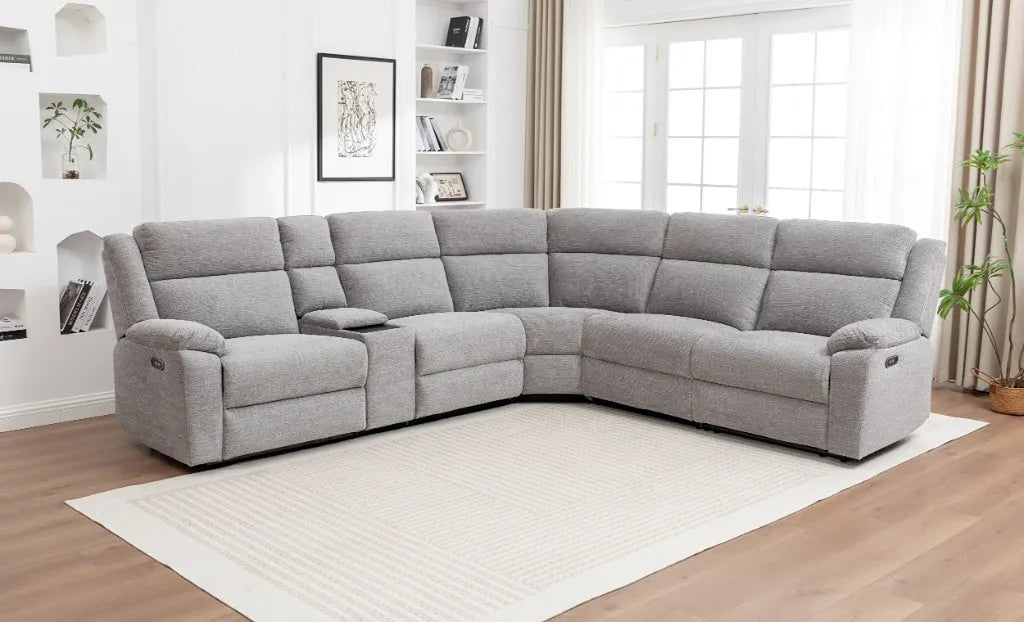 Stella 5 Seater Modular Corner Electric Recliner Lounge