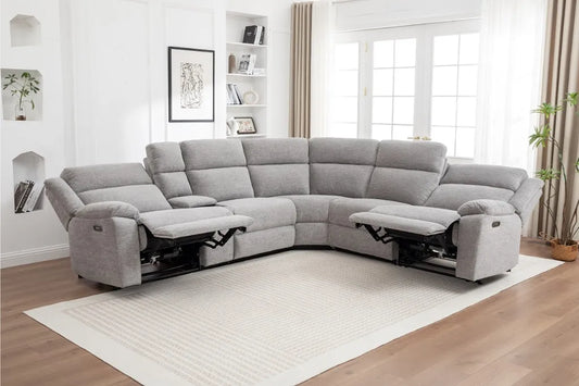 Stella 5 Seater Modular Corner Electric Recliner Lounge