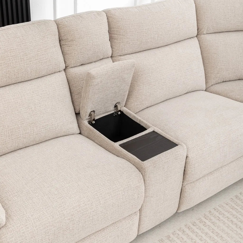 Stella 5 Seater Modular Corner Electric Recliner Lounge