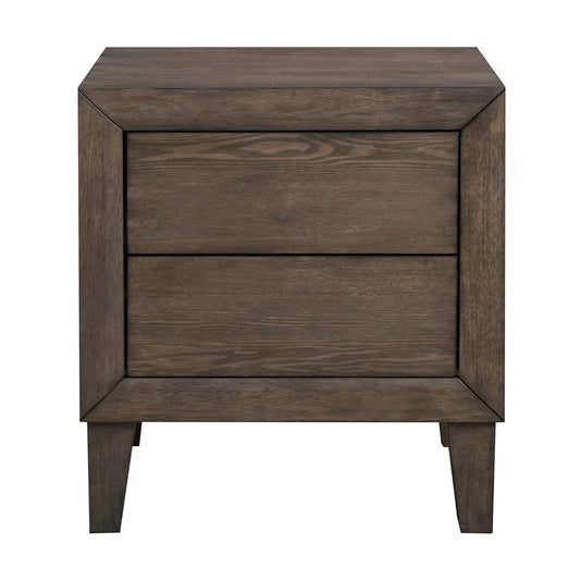 Sueno Café Grey 2 Drawer Bedside Table
