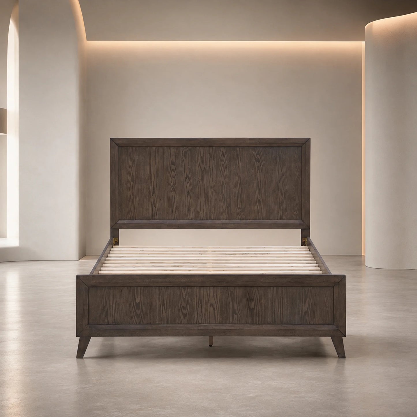 Sueno Timber Bed Frame Walnut