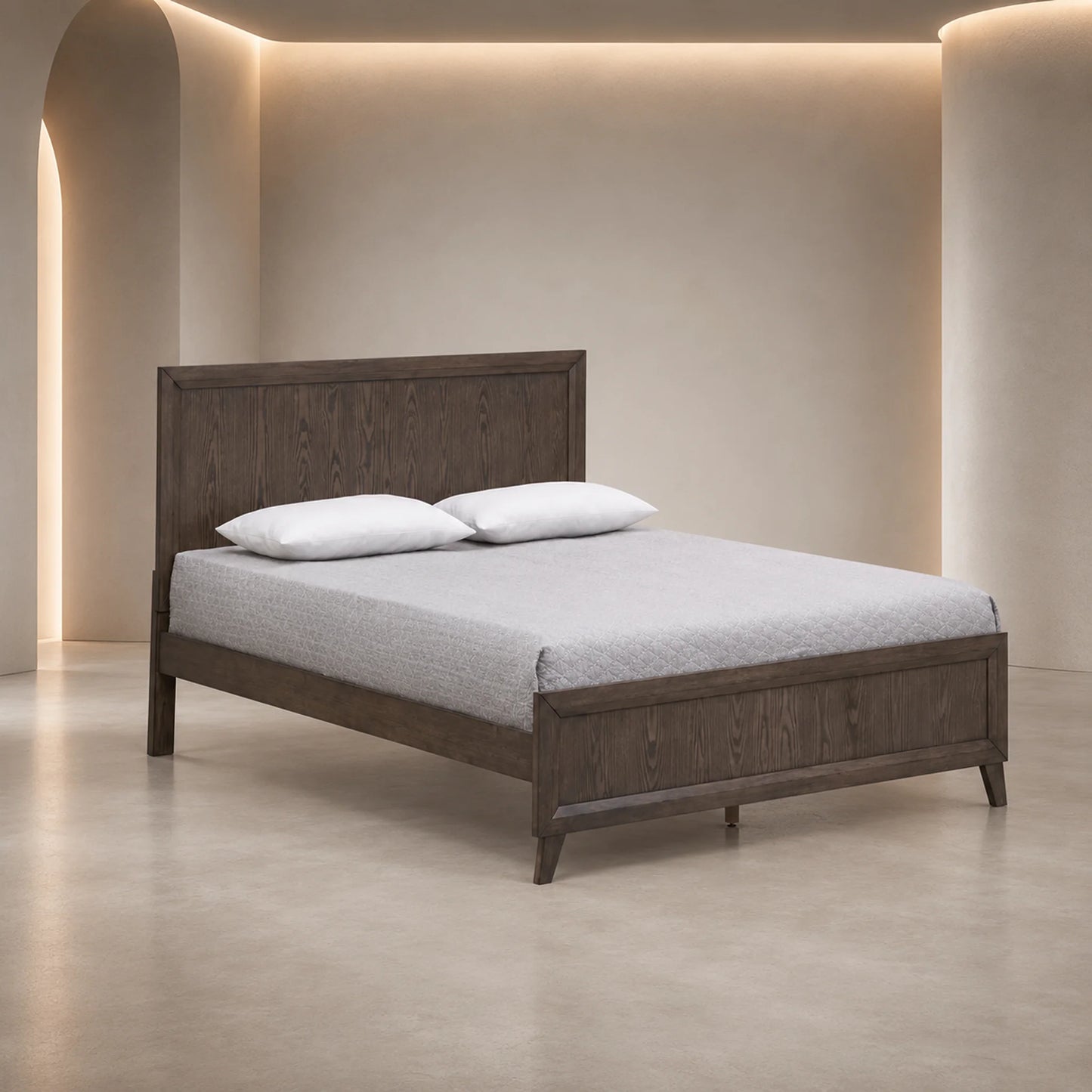 Sueno Timber Bed Frame Walnut