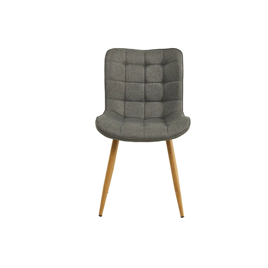 Sydney Textured Fabric Dining Chair in Grey