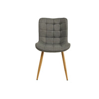 Sydney Textured Fabric Dining Chair in Grey