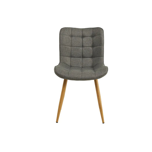 Sydney Textured Fabric Dining Chair in Grey