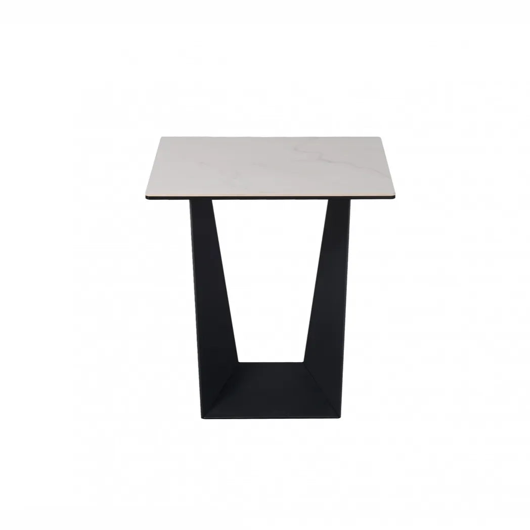 Symphony Marmo 50cm Ceramic Side Table