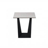 Symphony Marmo 50cm Ceramic Side Table