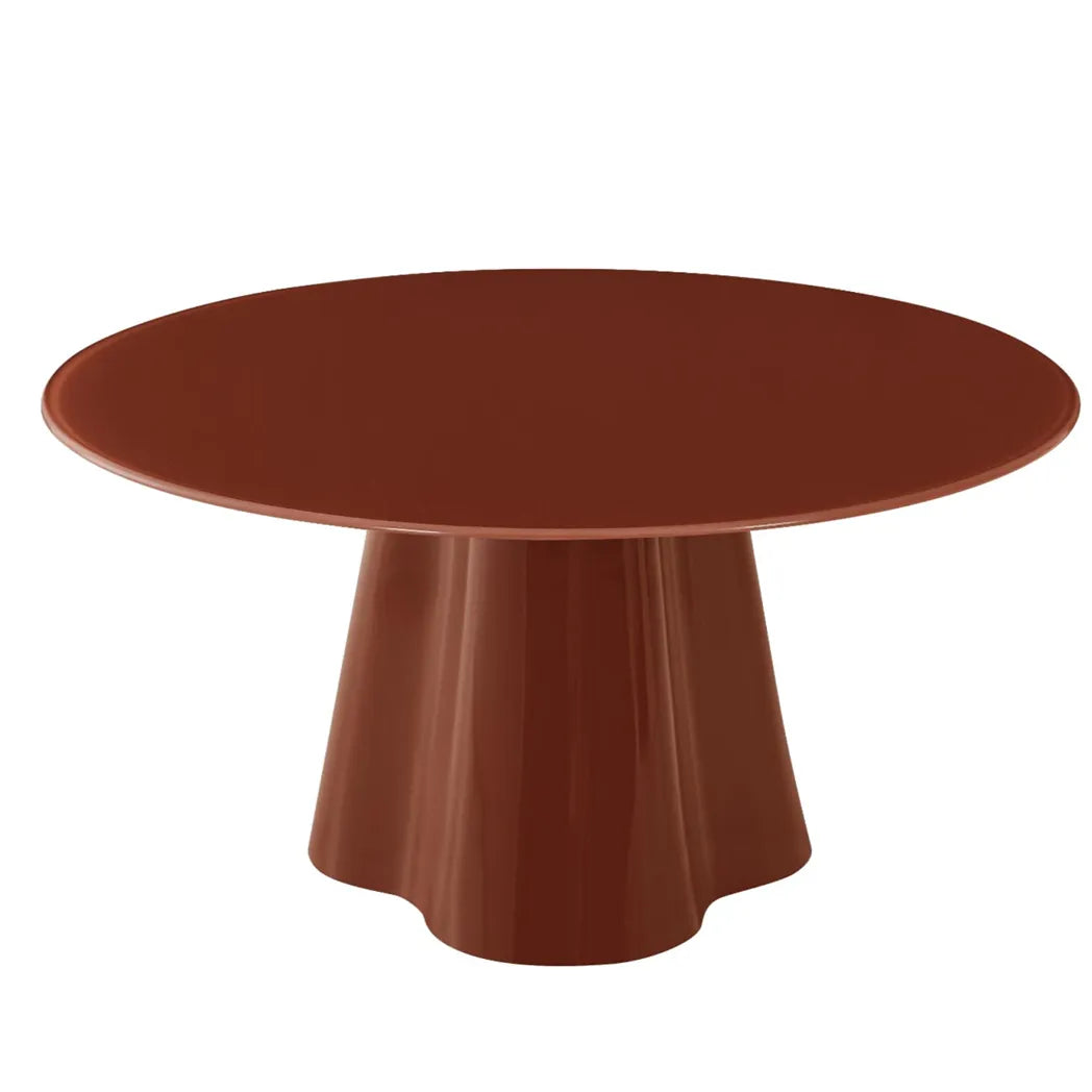 Tahoe 80cm Tempered Glass Coffee Table - Plum