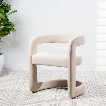 compare product Toronto Upholstered Linen Dining Chair - Sand