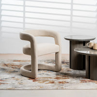 Toronto Upholstered Linen Dining Chair - Sand