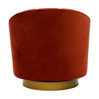 Valdes Velvet Swivel Accent Chair